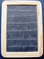 Handwriting on a blackboard