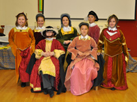Children dressed as Tudors