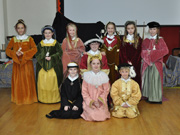 Children dressed as Tudors