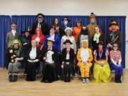 Staff dressed as book characters