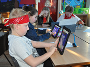 Children using the TT Rock Stars app